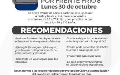 Gobierno Municipal de Boca del Río se prepara ante la llegada del Frente Frío 8