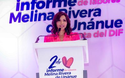 Rinde Melina Rivera de Unánue su Segundo Informe de labores