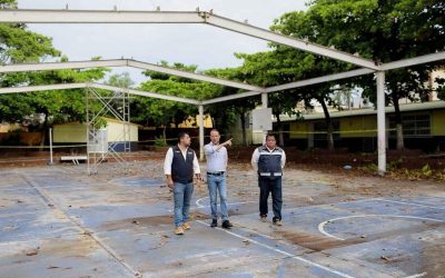 Alcalde JM Unánue continúa apoyando a escuelas públicas con la rehabilitación de domos