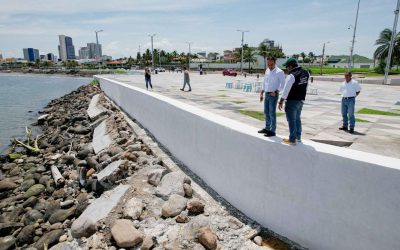 Rehabilitado el muro afectado en la Plaza de los Valores: Alcalde JM Unánue