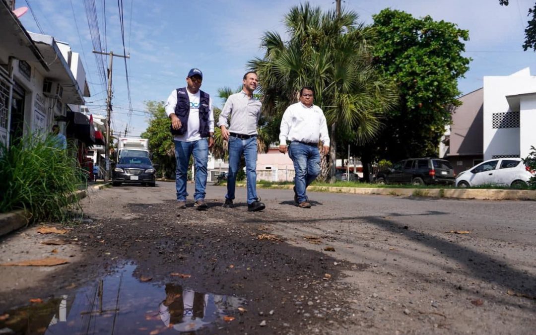 Alcalde JM Unánue pavimentará la avenida Paseo Boca del Río en La Tampiquera