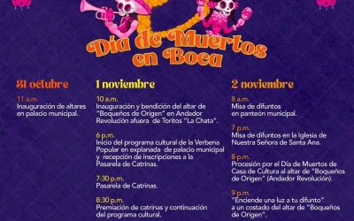 Todo listo en Boca del Río para las festividades del Día de Muertos