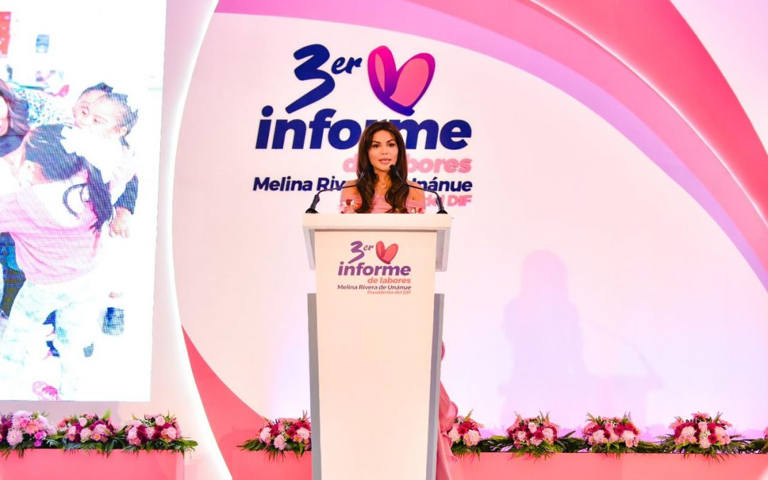 Melina Rivera de Unánue presenta su tercer año de resultados al frente del DIF Municipal de Boca del Río