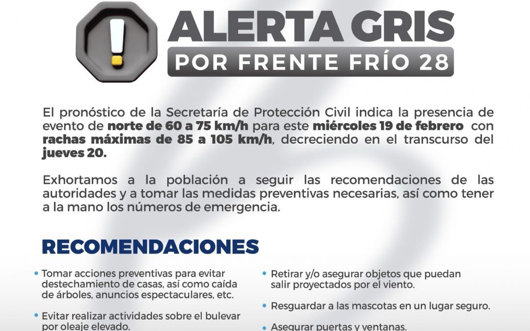 Gobierno de Boca del Río atento ante el ingreso del Frente Frío 28: Alcalde JM Unánue