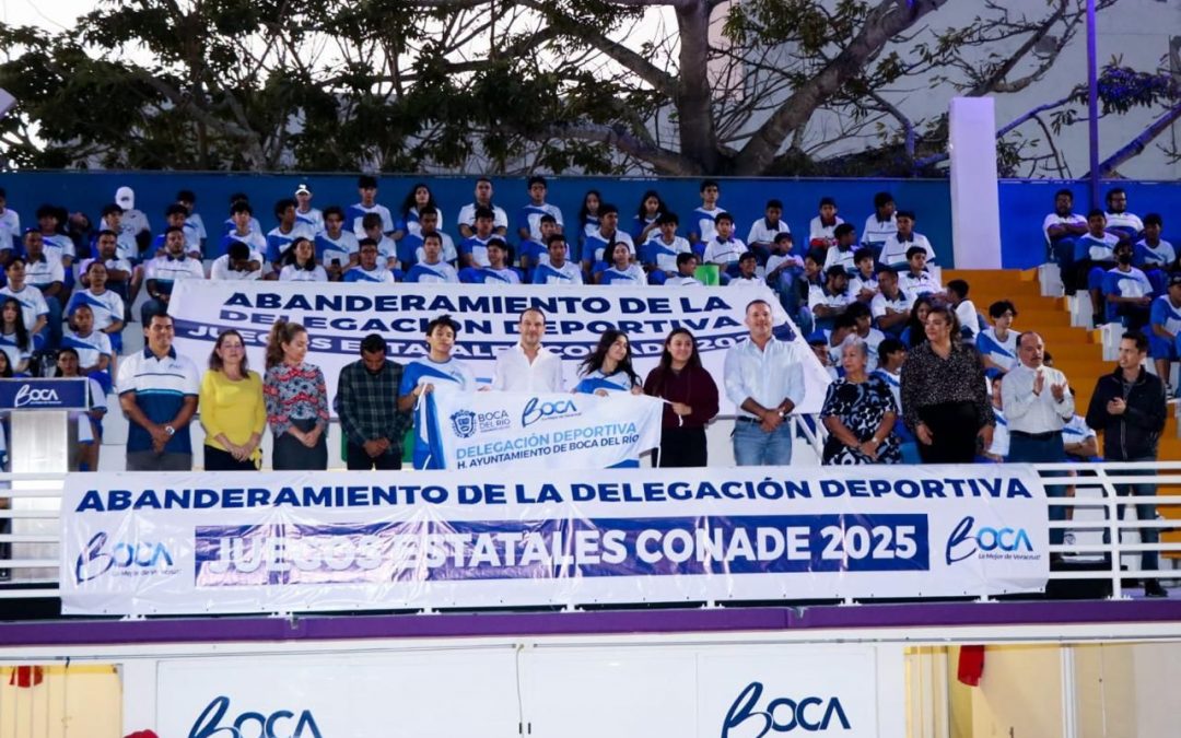 Abandera Alcalde JM Unánue a la delegación deportiva municipal rumbo a los Juegos Estatales CONADE 2025