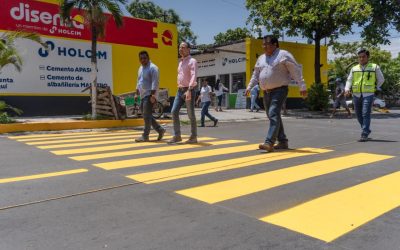 Alcalde JM Unánue deja recién pavimentada la avenida Úrsulo Galván en la Primero de Mayo