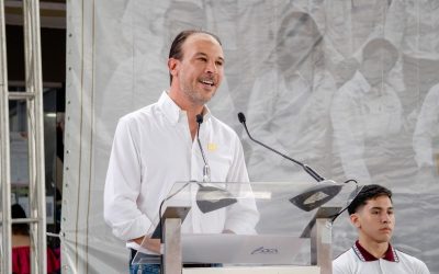 Entrega Alcalde Juan Manuel Unánue cancha nueva de fútbol al CBTis 79